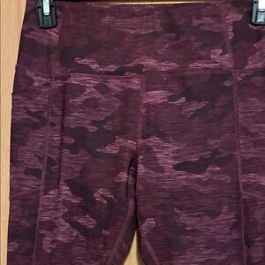 Avia Women's Burgundy Camouflage Leggings